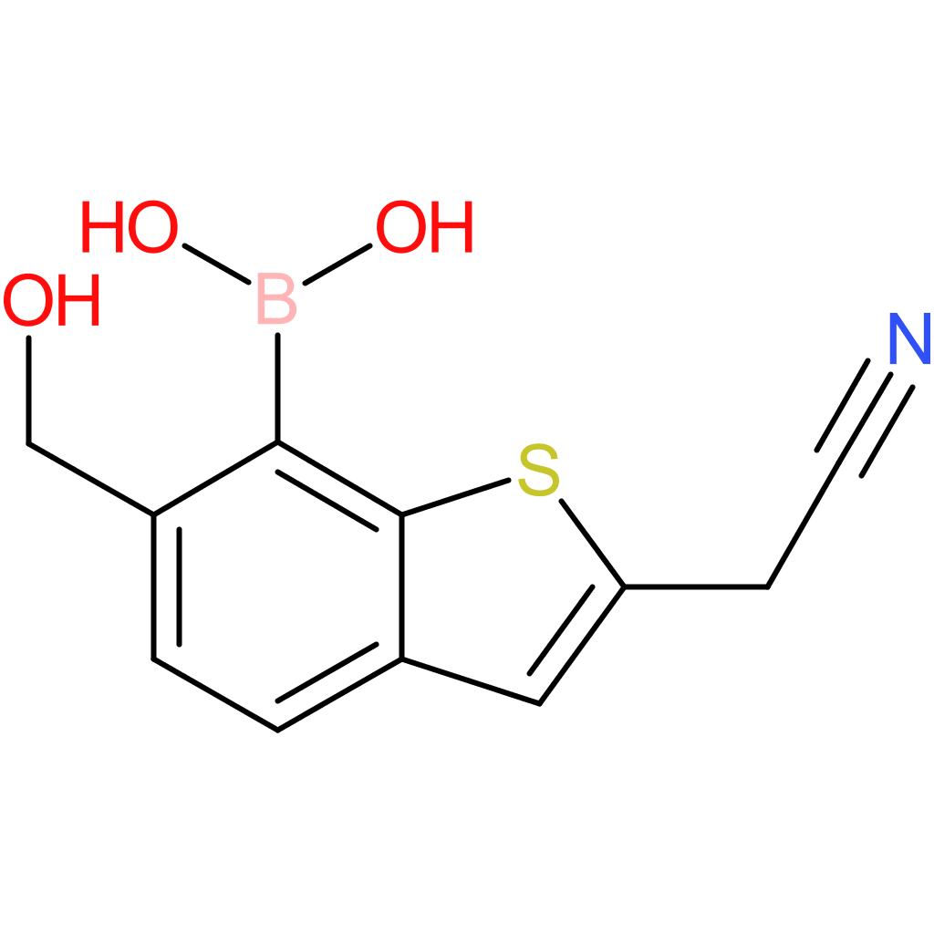 7-borono-6-(hydroxymethyl)benzothiophene-2-acetonitrile