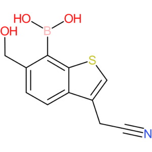 7-borono-6-(hydroxymethyl)benzothiophene-3-acetonitrile