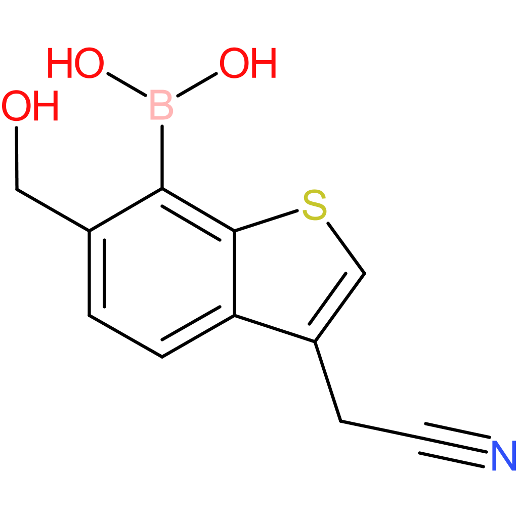 7-borono-6-(hydroxymethyl)benzothiophene-3-acetonitrile