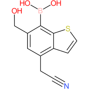 7-borono-6-(hydroxymethyl)benzothiophene-4-acetonitrile