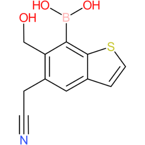 7-borono-6-(hydroxymethyl)benzothiophene-5-acetonitrile