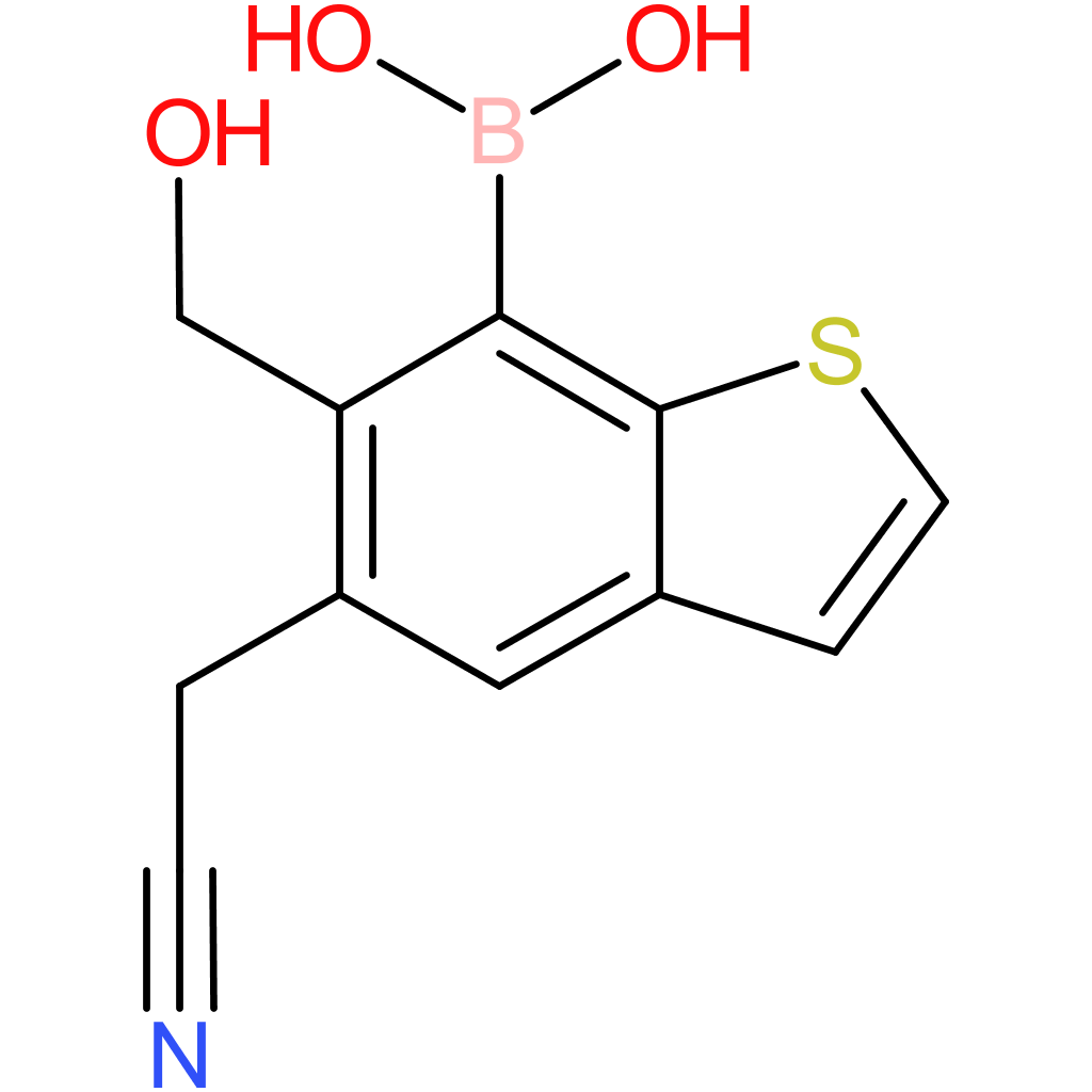 7-borono-6-(hydroxymethyl)benzothiophene-5-acetonitrile
