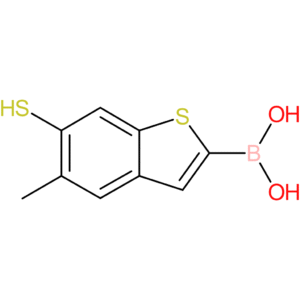 (5-methyl-6-sulfanyl-1-benzothiophen-2-yl)boronic acid