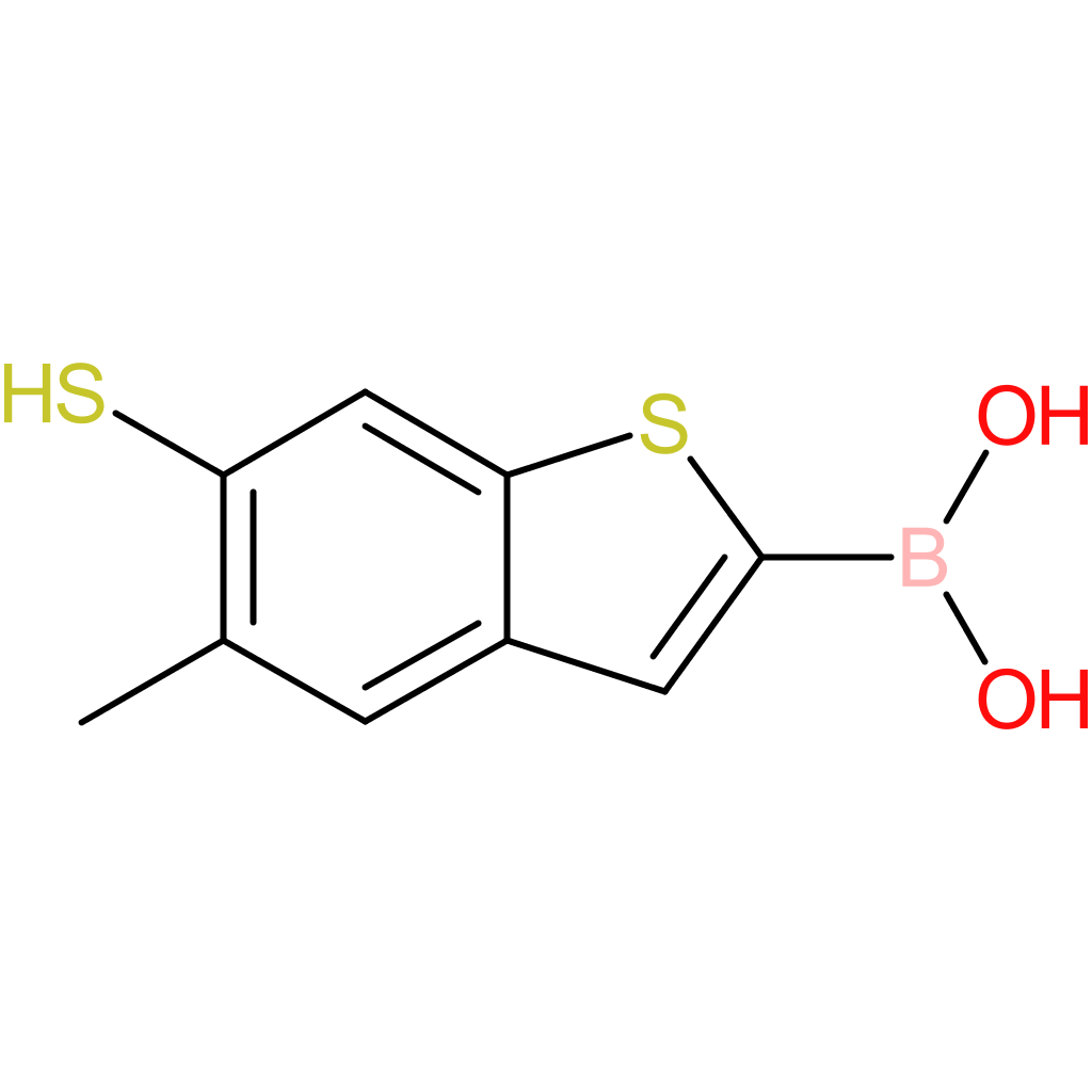 (5-methyl-6-sulfanyl-1-benzothiophen-2-yl)boronic acid
