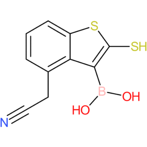 3-borono-2-mercaptobenzothiophene-4-acetonitrile