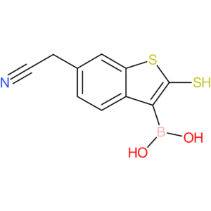 3-borono-2-mercaptobenzothiophene-6-acetonitrile