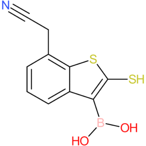 3-borono-2-mercaptobenzothiophene-7-acetonitrile