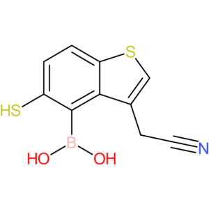 4-borono-5-mercaptobenzothiophene-3-acetonitrile