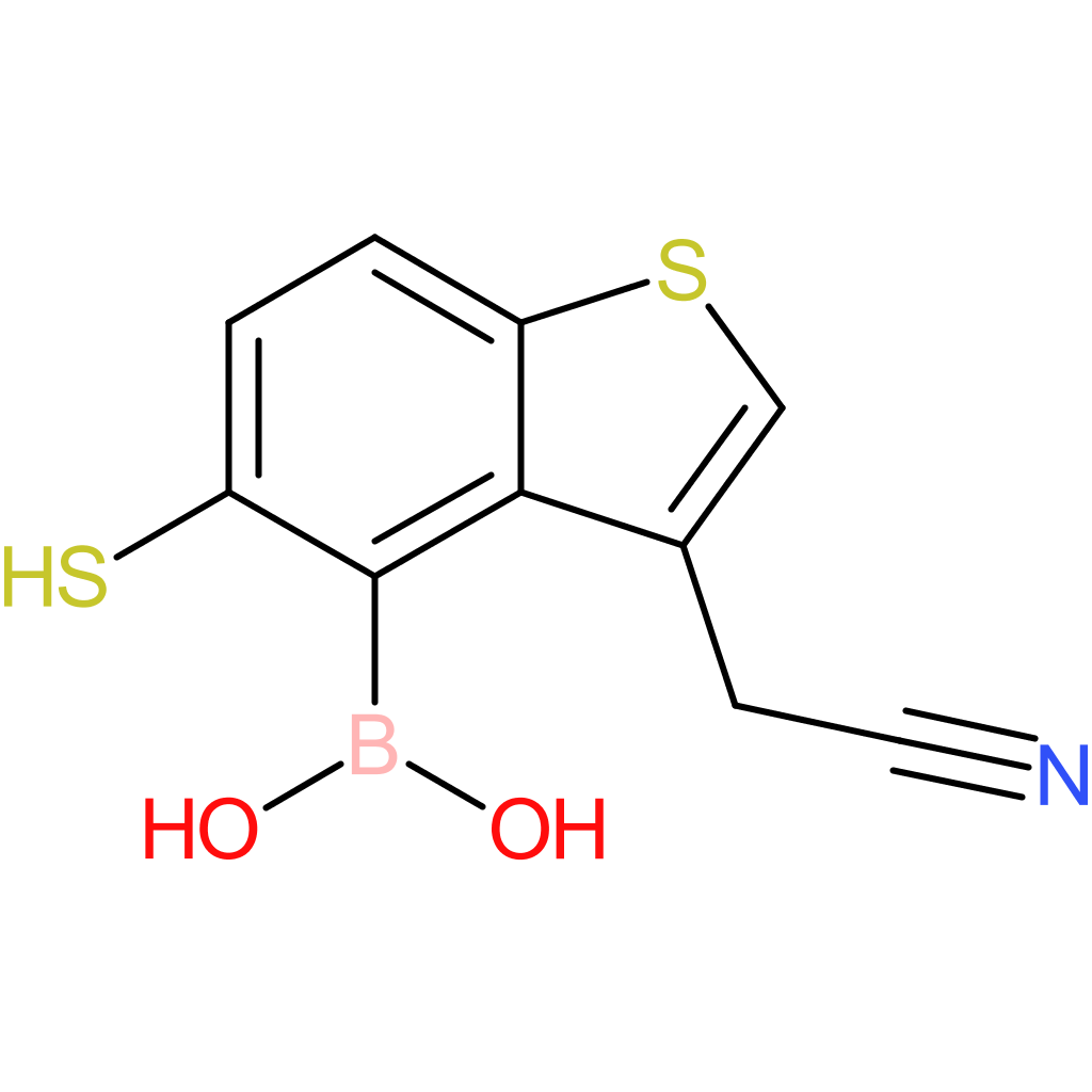 4-borono-5-mercaptobenzothiophene-3-acetonitrile