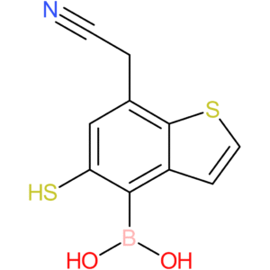 4-borono-5-mercaptobenzothiophene-7-acetonitrile