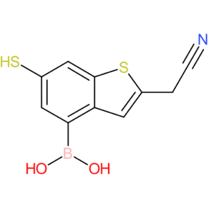 4-borono-6-mercaptobenzothiophene-2-acetonitrile