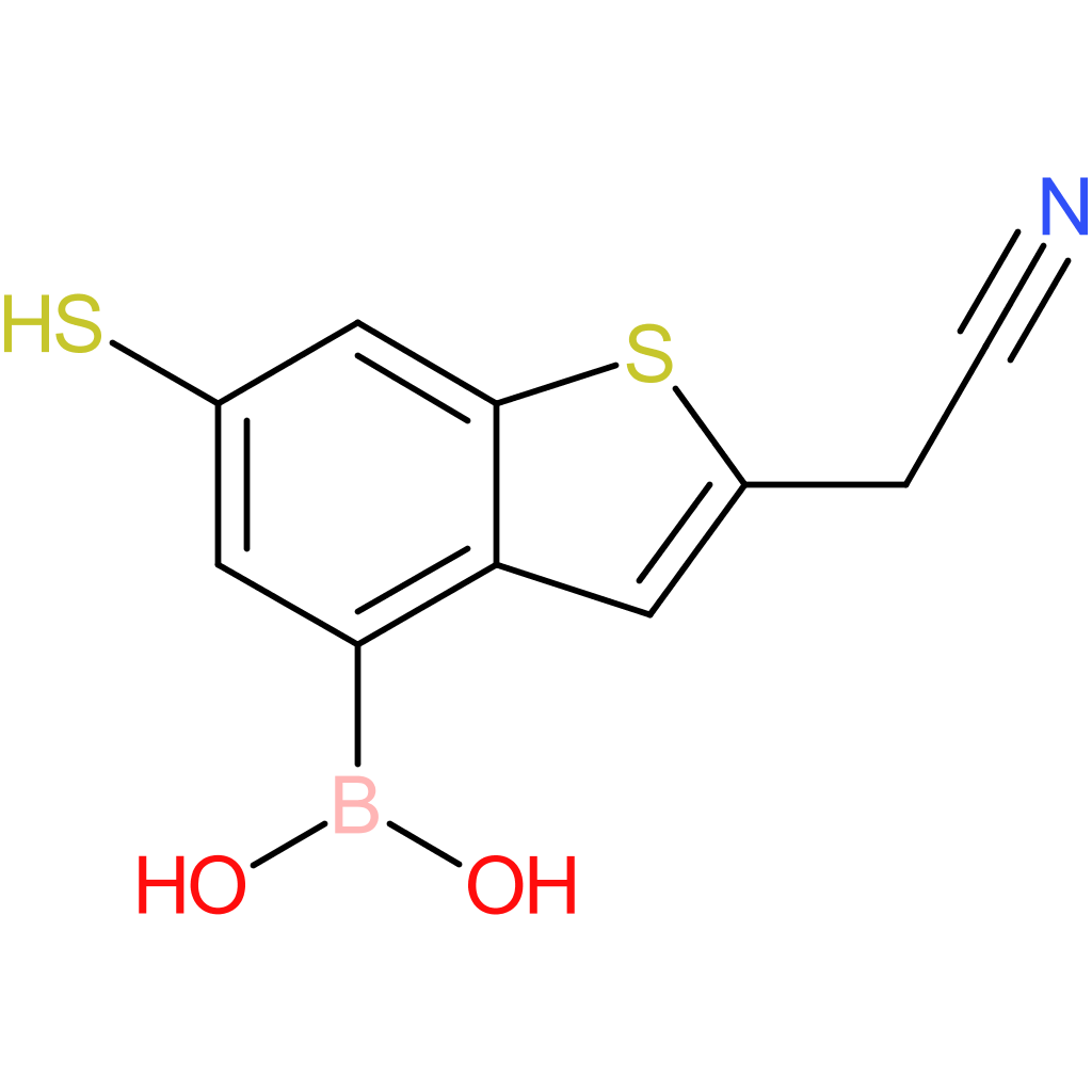 4-borono-6-mercaptobenzothiophene-2-acetonitrile