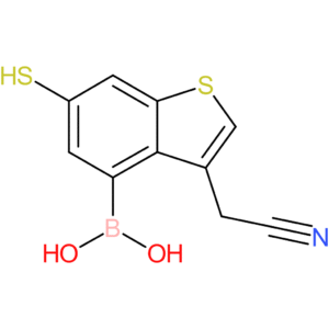 4-borono-6-mercaptobenzothiophene-3-acetonitrile