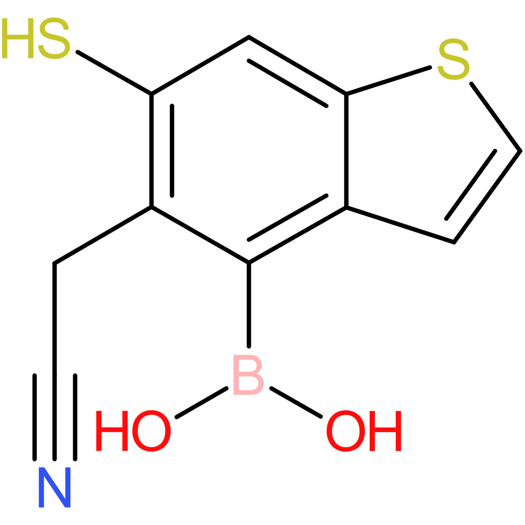 4-borono-6-mercaptobenzothiophene-5-acetonitrile