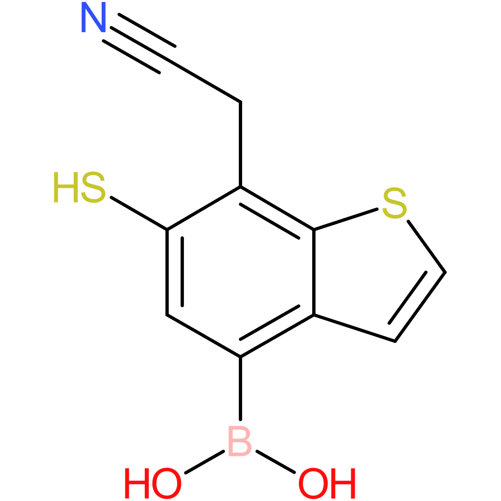 4-borono-6-mercaptobenzothiophene-7-acetonitrile