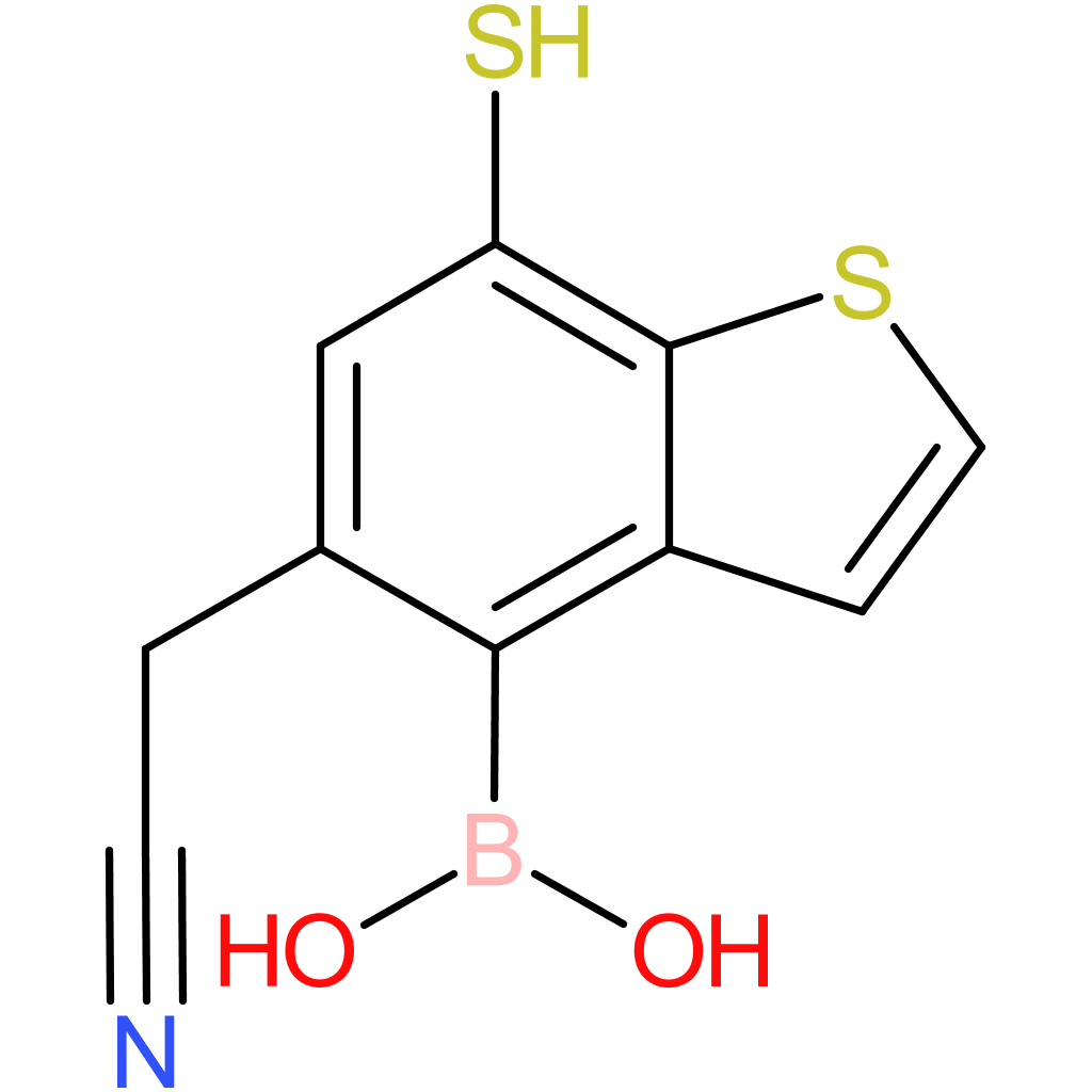 4-borono-7-mercaptobenzothiophene-5-acetonitrile