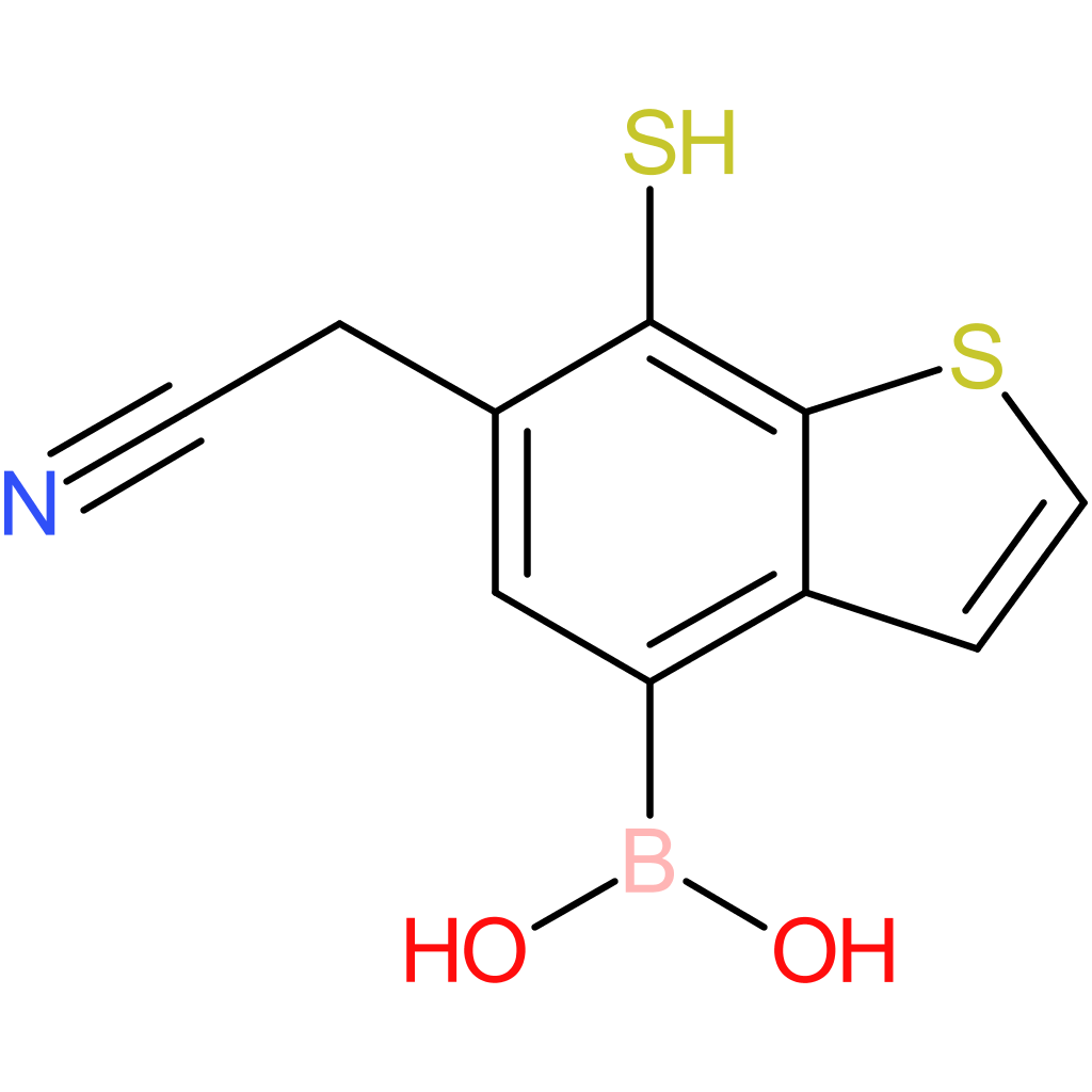 4-borono-7-mercaptobenzothiophene-6-acetonitrile