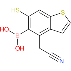 5-borono-6-mercaptobenzothiophene-4-acetonitrile