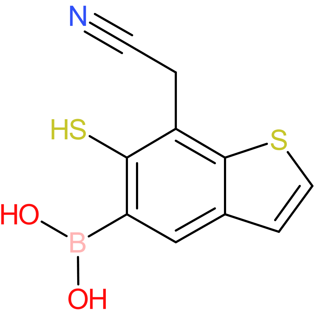 5-borono-6-mercaptobenzothiophene-7-acetonitrile