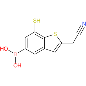 5-borono-7-mercaptobenzothiophene-2-acetonitrile