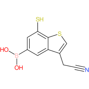 5-borono-7-mercaptobenzothiophene-3-acetonitrile