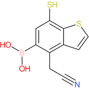 5-borono-7-mercaptobenzothiophene-4-acetonitrile