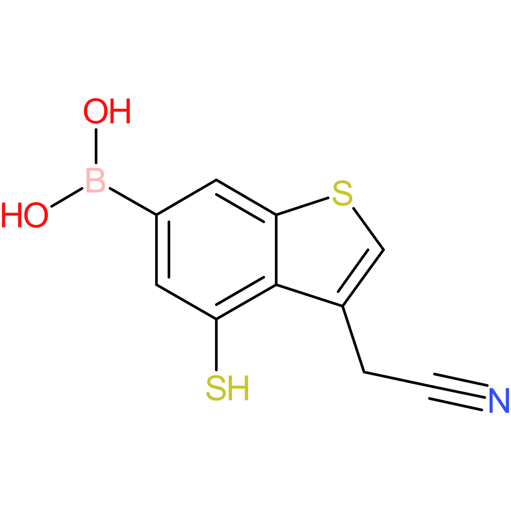 6-borono-4-mercaptobenzothiophene-3-acetonitrile