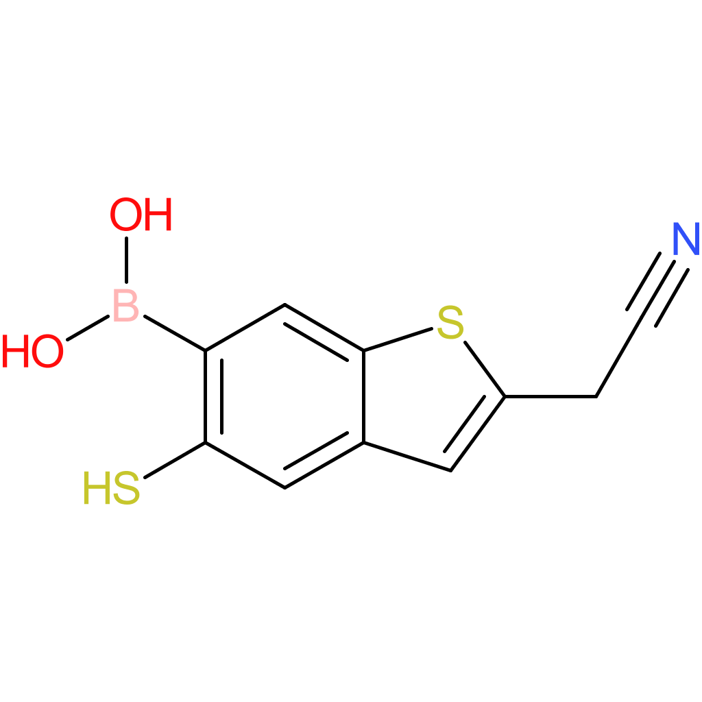 6-borono-5-mercaptobenzothiophene-2-acetonitrile