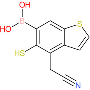6-borono-5-mercaptobenzothiophene-4-acetonitrile