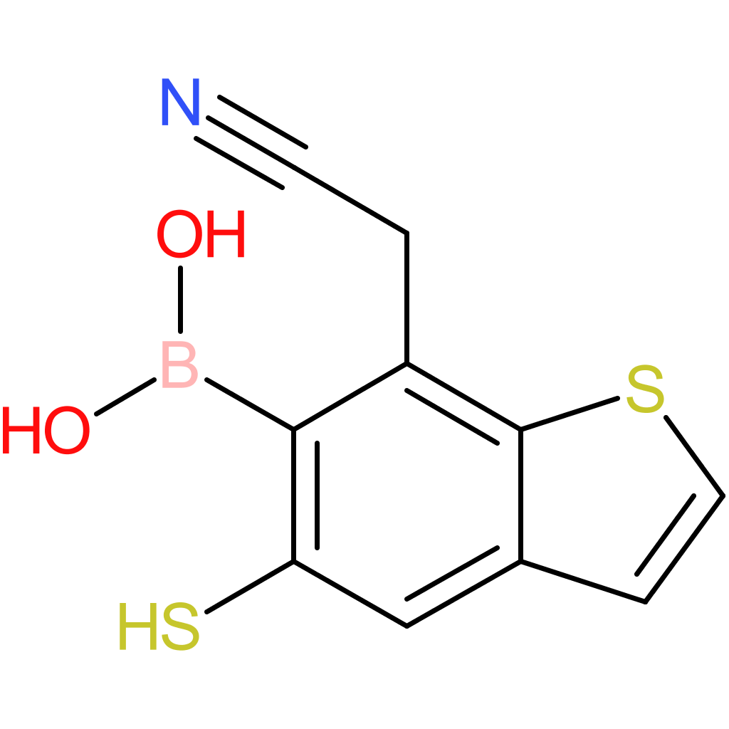 6-borono-5-mercaptobenzothiophene-7-acetonitrile