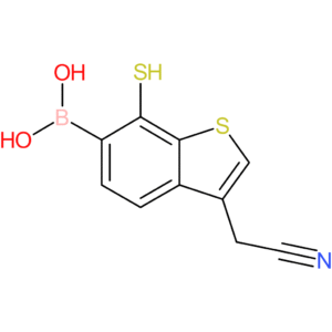 6-borono-7-mercaptobenzothiophene-3-acetonitrile