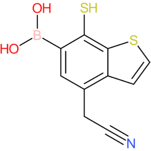 6-borono-7-mercaptobenzothiophene-4-acetonitrile