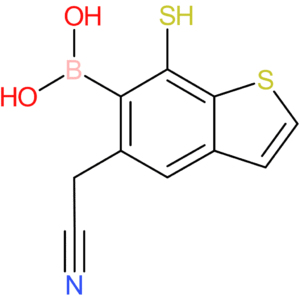 6-borono-7-mercaptobenzothiophene-5-acetonitrile