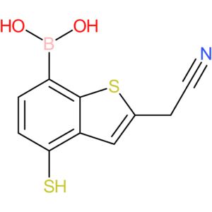 7-borono-4-mercaptobenzothiophene-2-acetonitrile