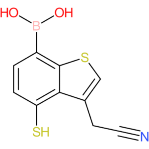 7-borono-4-mercaptobenzothiophene-3-acetonitrile