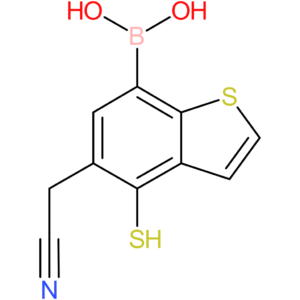 7-borono-4-mercaptobenzothiophene-5-acetonitrile