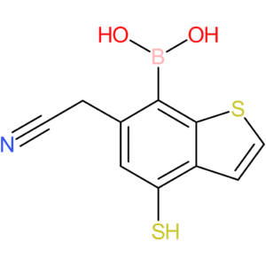 7-borono-4-mercaptobenzothiophene-6-acetonitrile