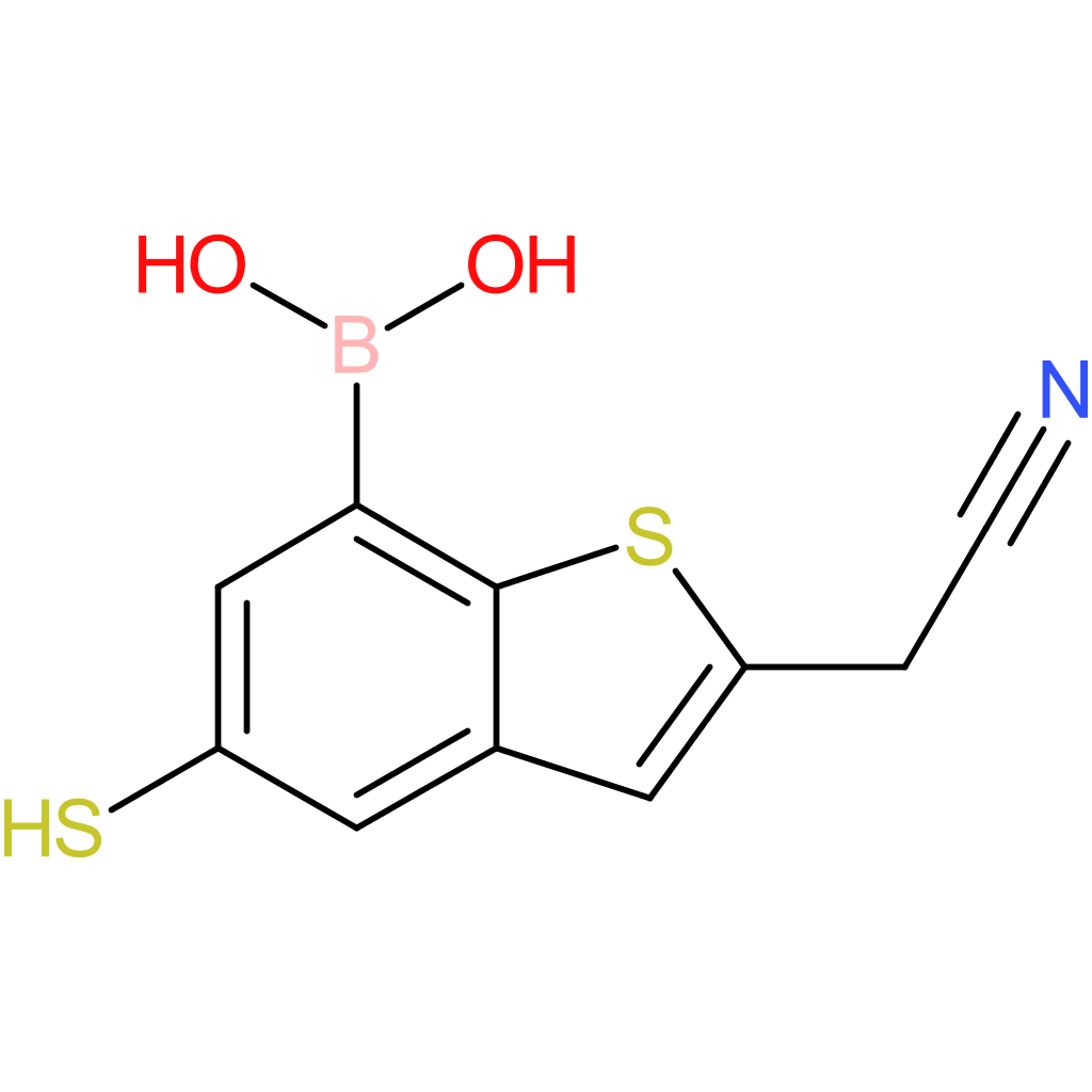 7-borono-5-mercaptobenzothiophene-2-acetonitrile
