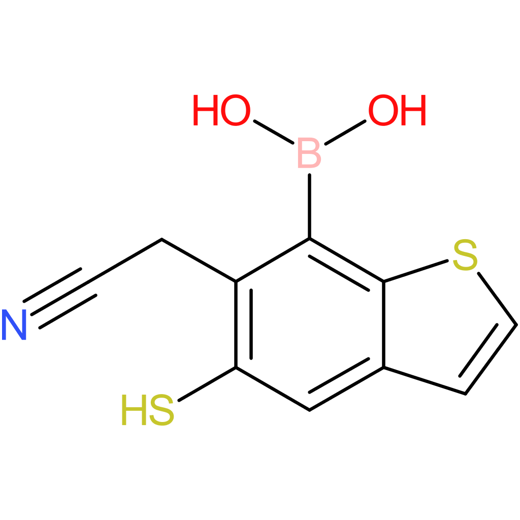 7-borono-5-mercaptobenzothiophene-6-acetonitrile