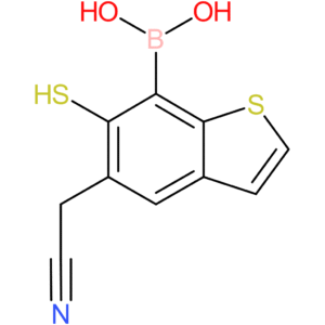 7-borono-6-mercaptobenzothiophene-5-acetonitrile