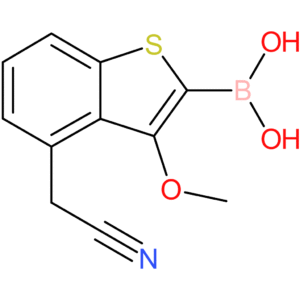 2-borono-3-methoxybenzothiophene-4-acetonitrile