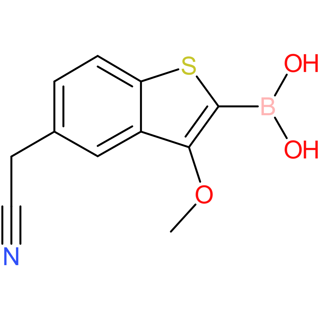 2-borono-3-methoxybenzothiophene-5-acetonitrile
