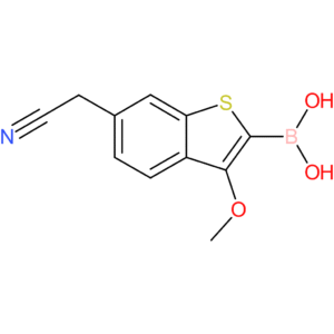 2-borono-3-methoxybenzothiophene-6-acetonitrile