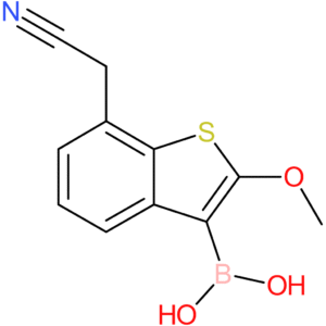 3-borono-2-methoxybenzothiophene-7-acetonitrile