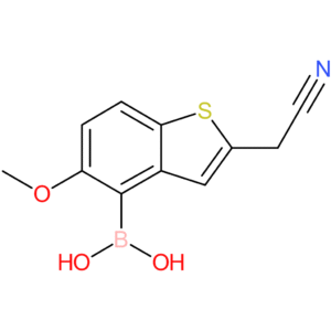 4-borono-5-methoxybenzothiophene-2-acetonitrile