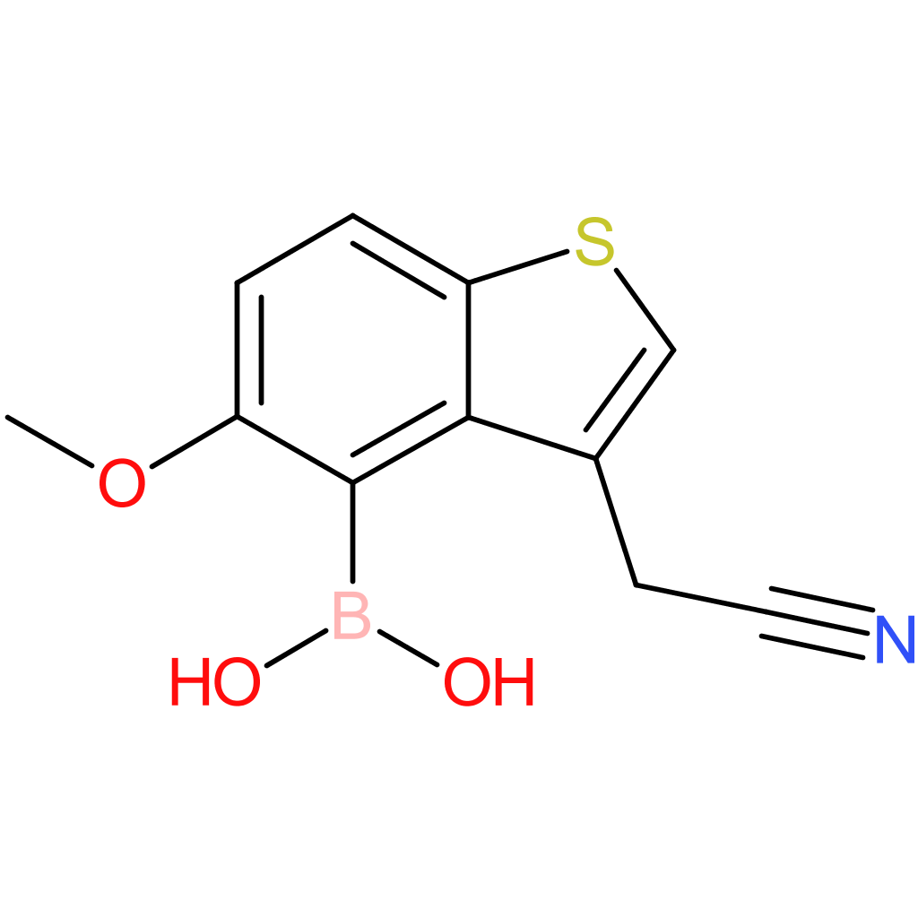 4-borono-5-methoxybenzothiophene-3-acetonitrile