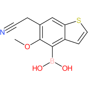 4-borono-5-methoxybenzothiophene-6-acetonitrile