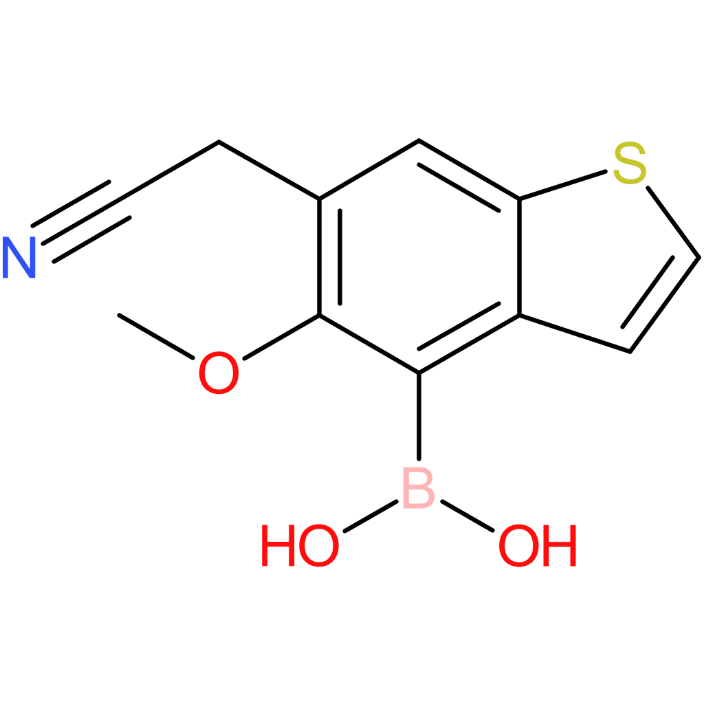 4-borono-5-methoxybenzothiophene-6-acetonitrile
