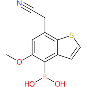4-borono-5-methoxybenzothiophene-7-acetonitrile
