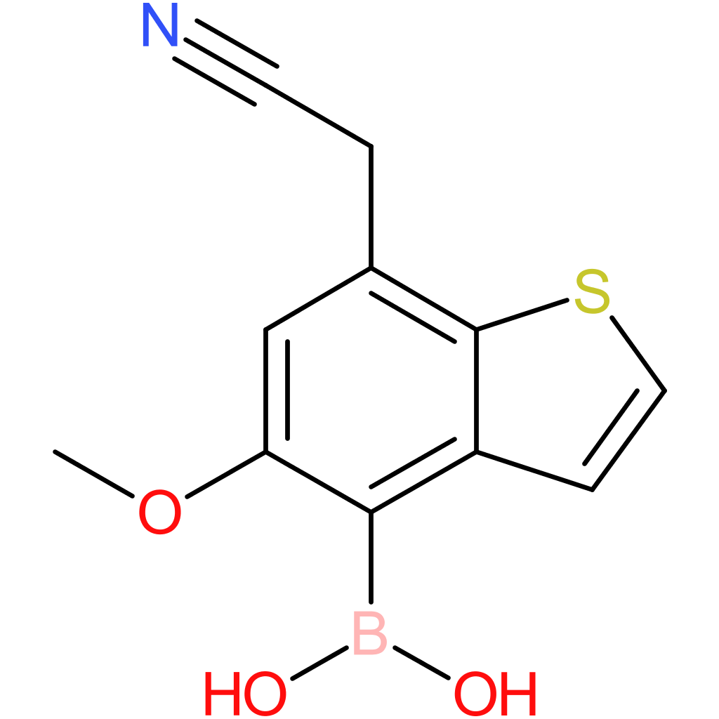 4-borono-5-methoxybenzothiophene-7-acetonitrile